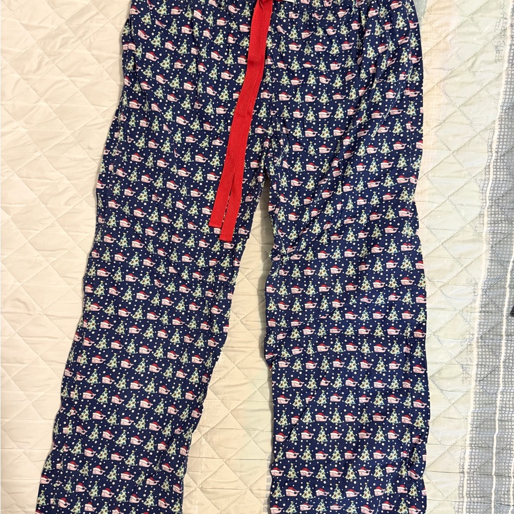 Vineyard Vines Navy Christmas Tree pajama pants